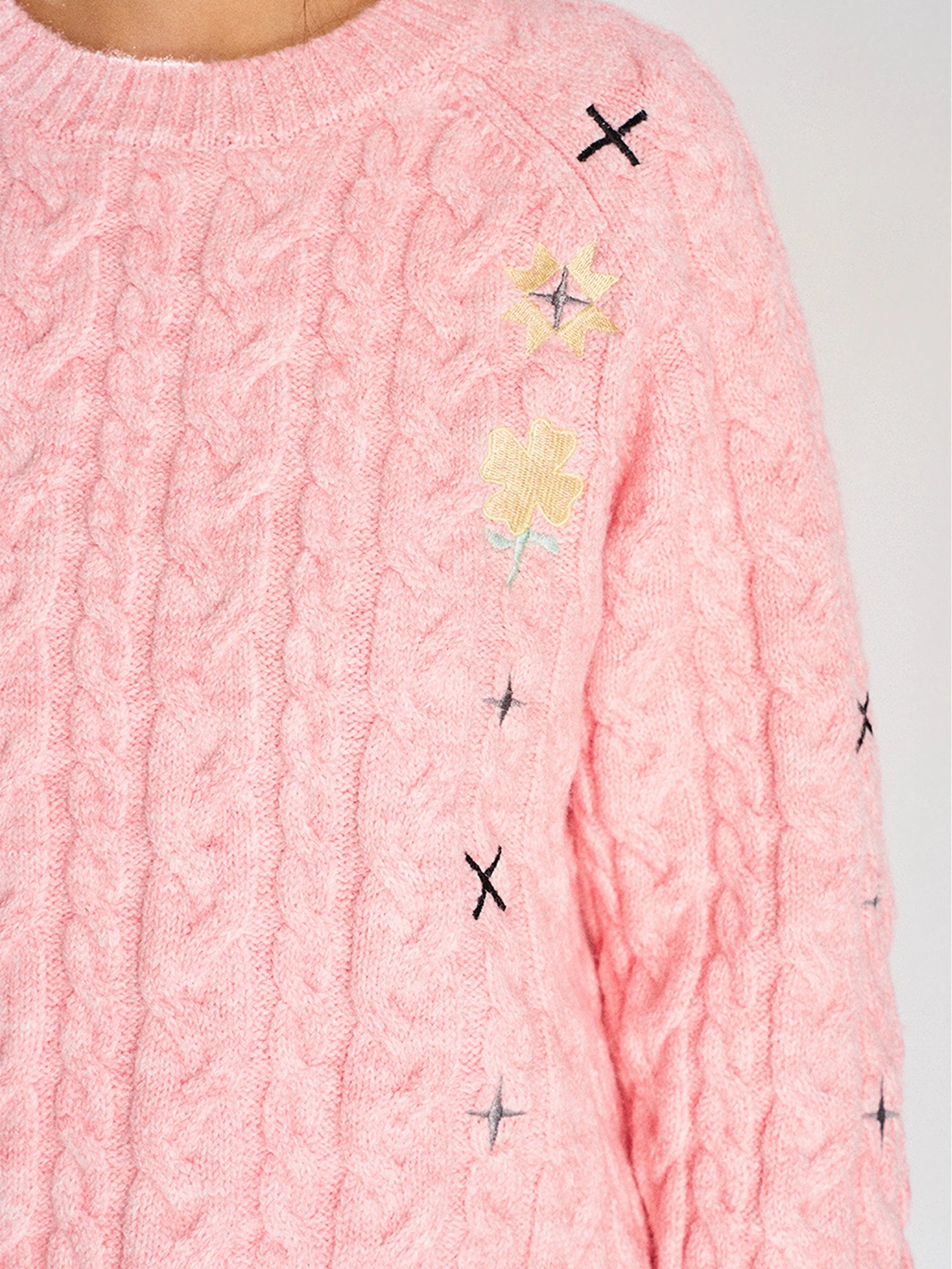 NSTNEW START Цэцгэн Розов Свитер