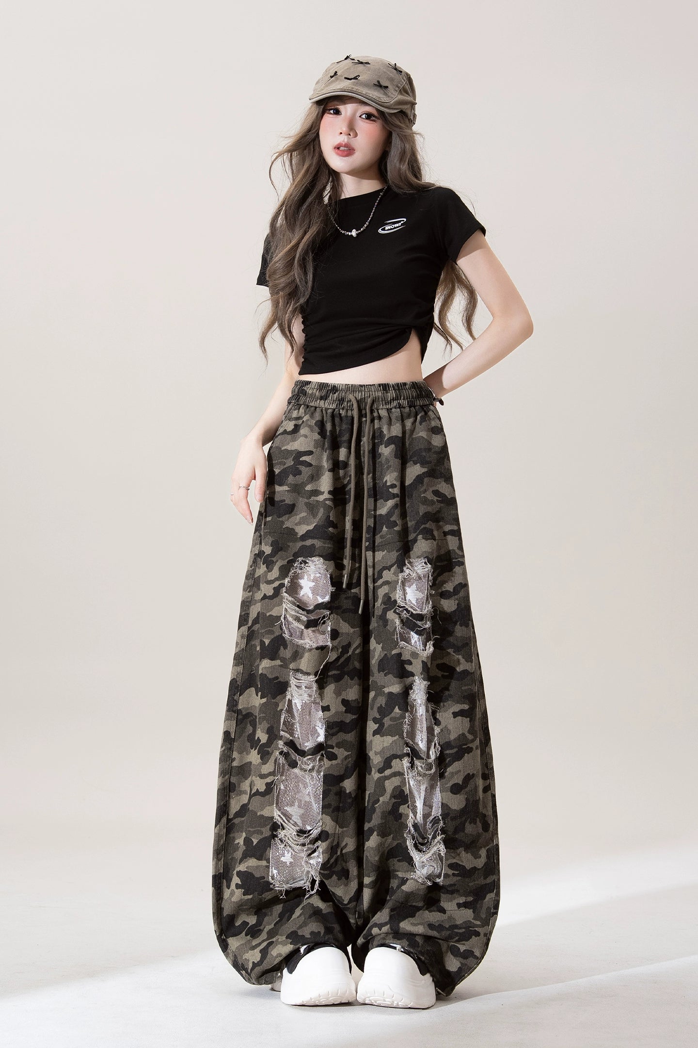 Rose Red ирвэсний хээтэй  өргөн өмд