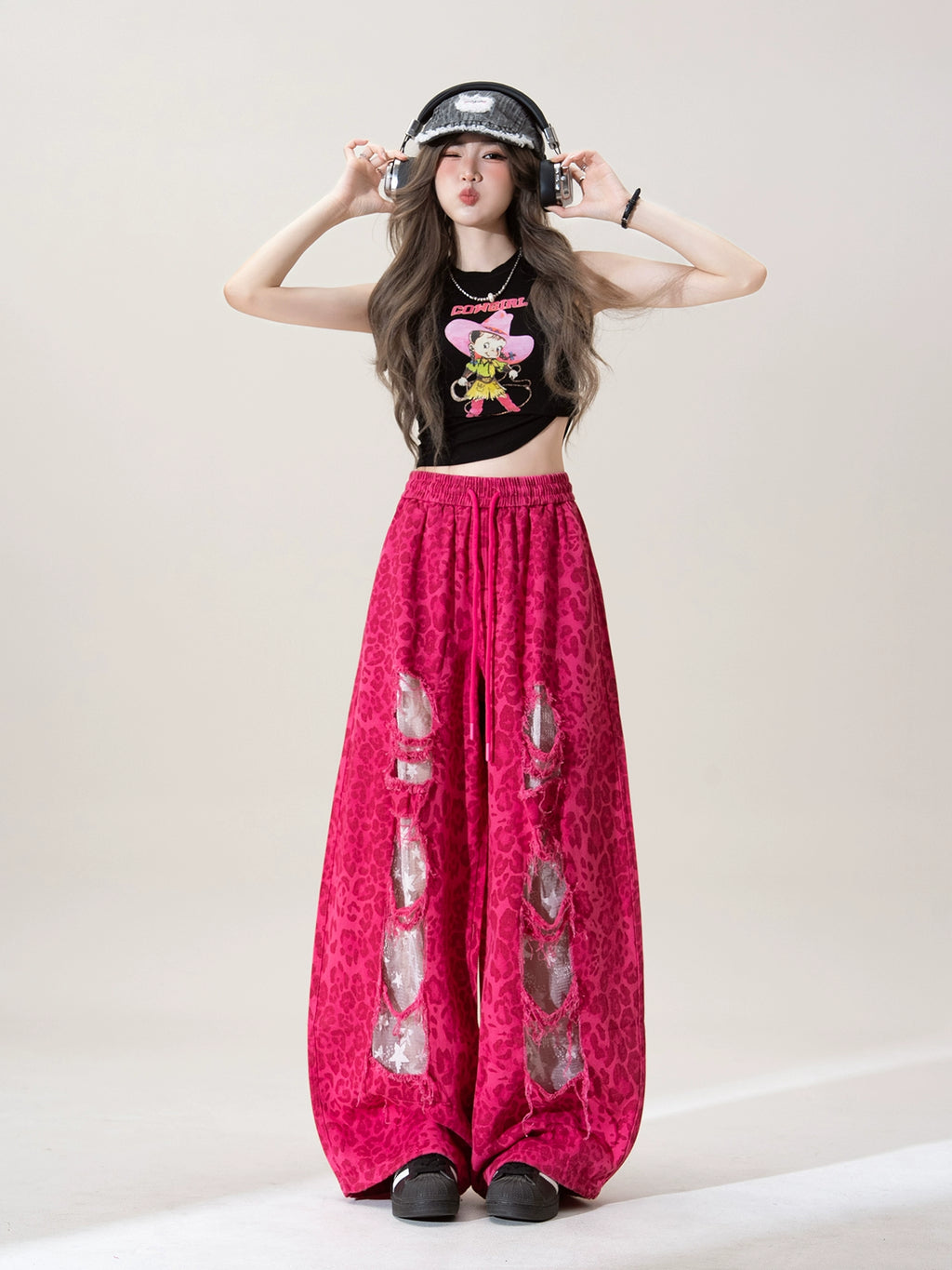 Rose Red ирвэсний хээтэй  өргөн өмд