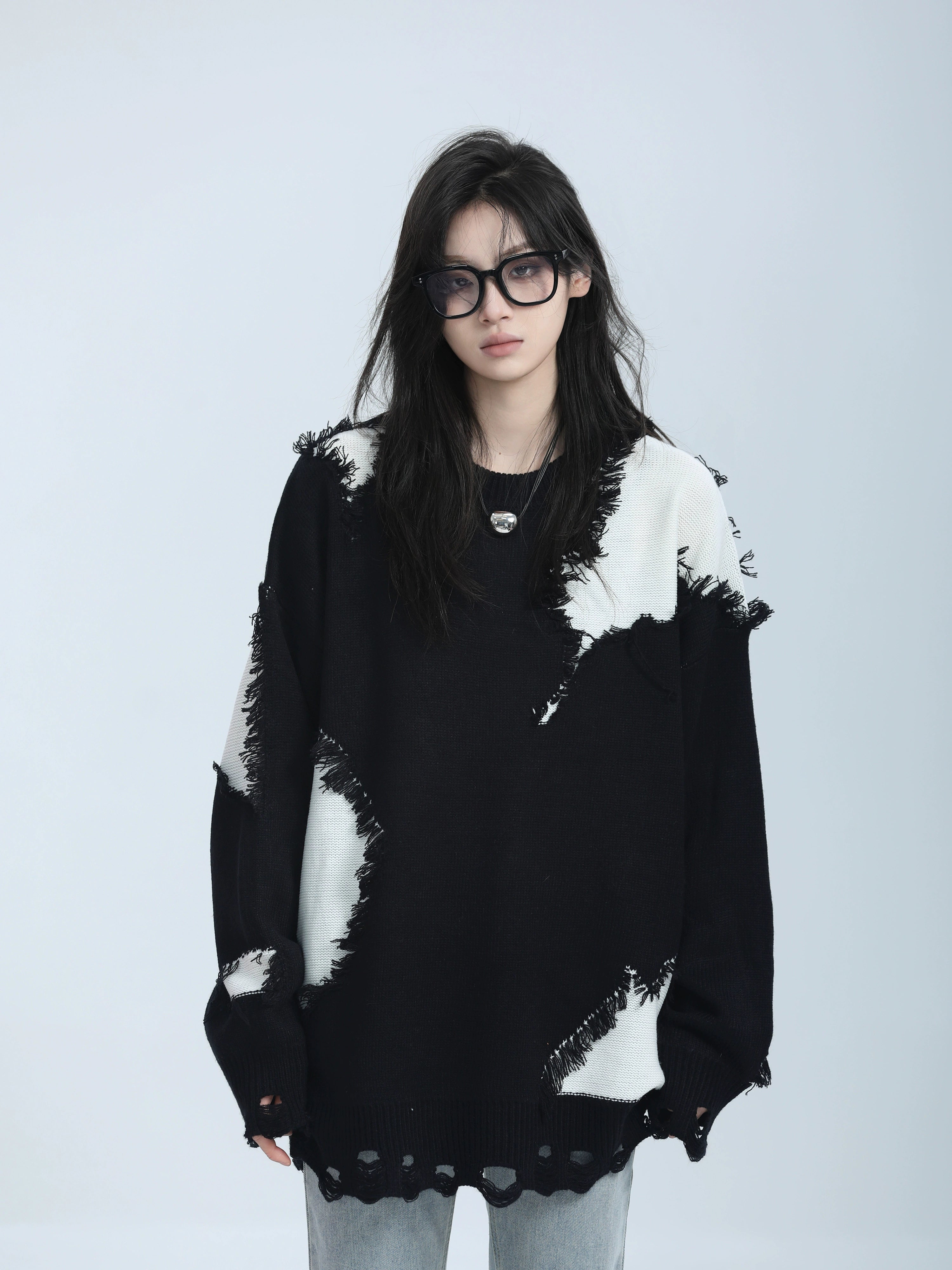 Хээтэй сул цамц