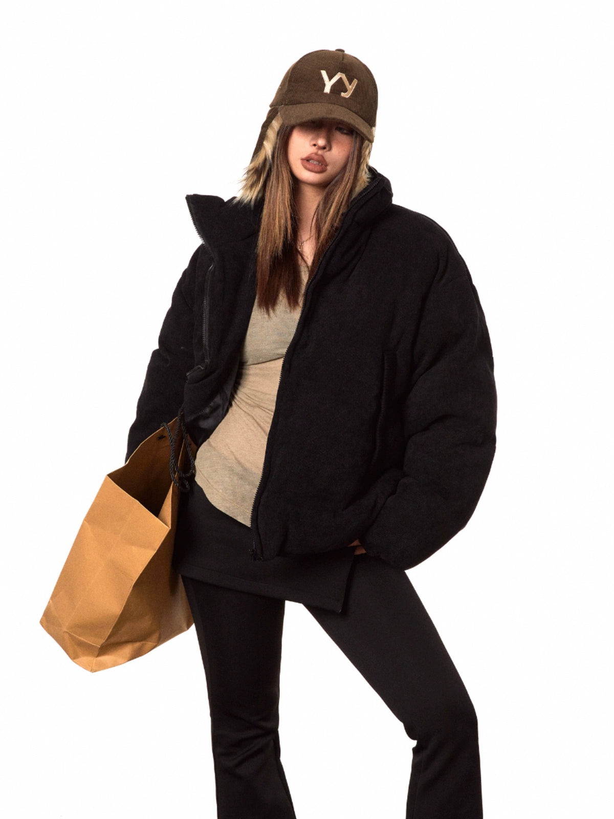 Зөөлөн хөвсгөр материалтай, босоо захтай сул хүрэм