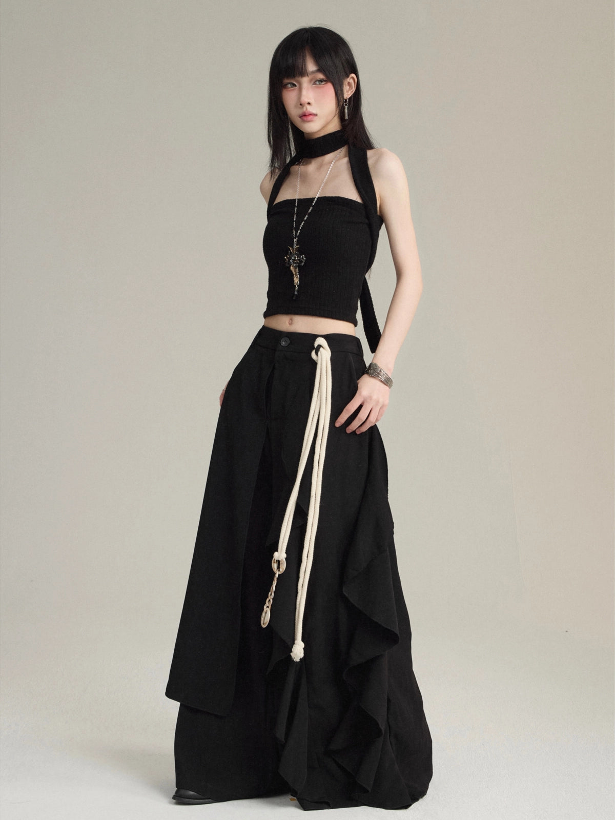 FG721 unisex өргөн Hakama өмд