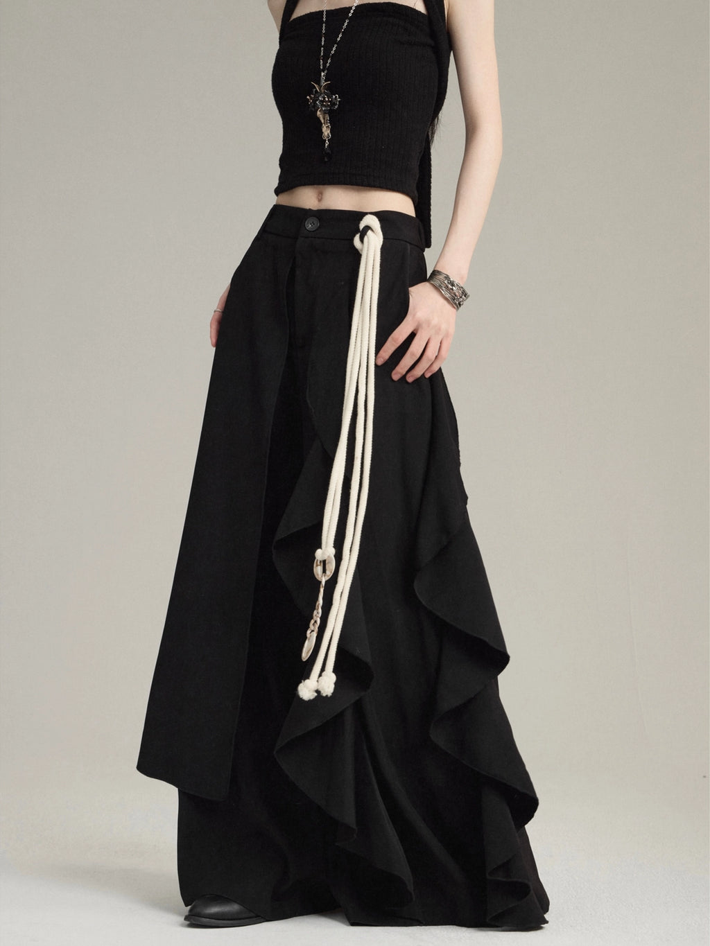FG721 unisex өргөн Hakama өмд