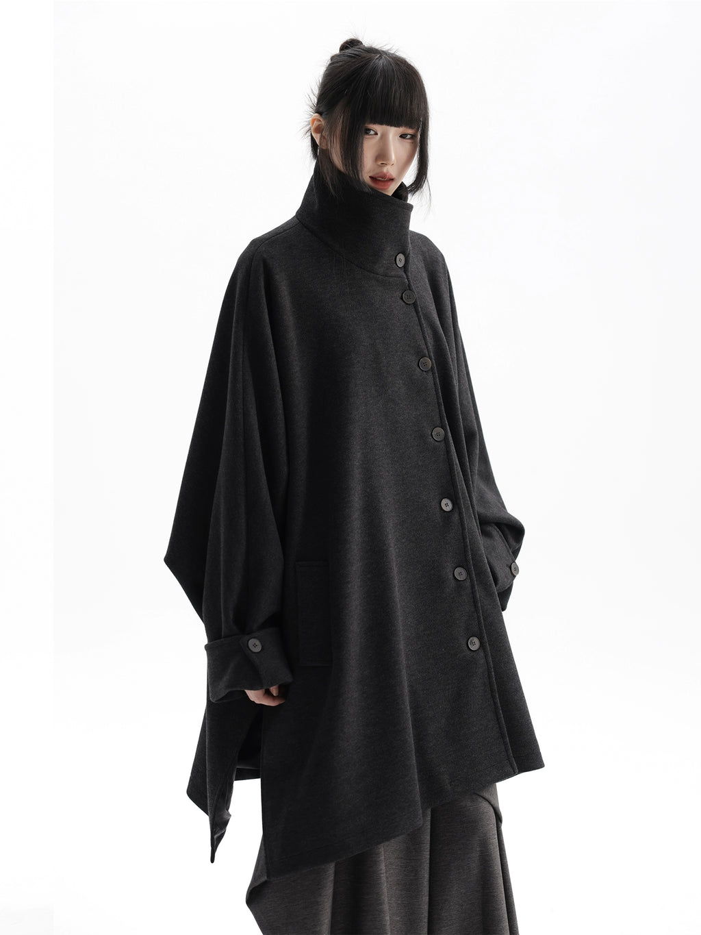 APOZi Mirror Water Gold Cloak Coat