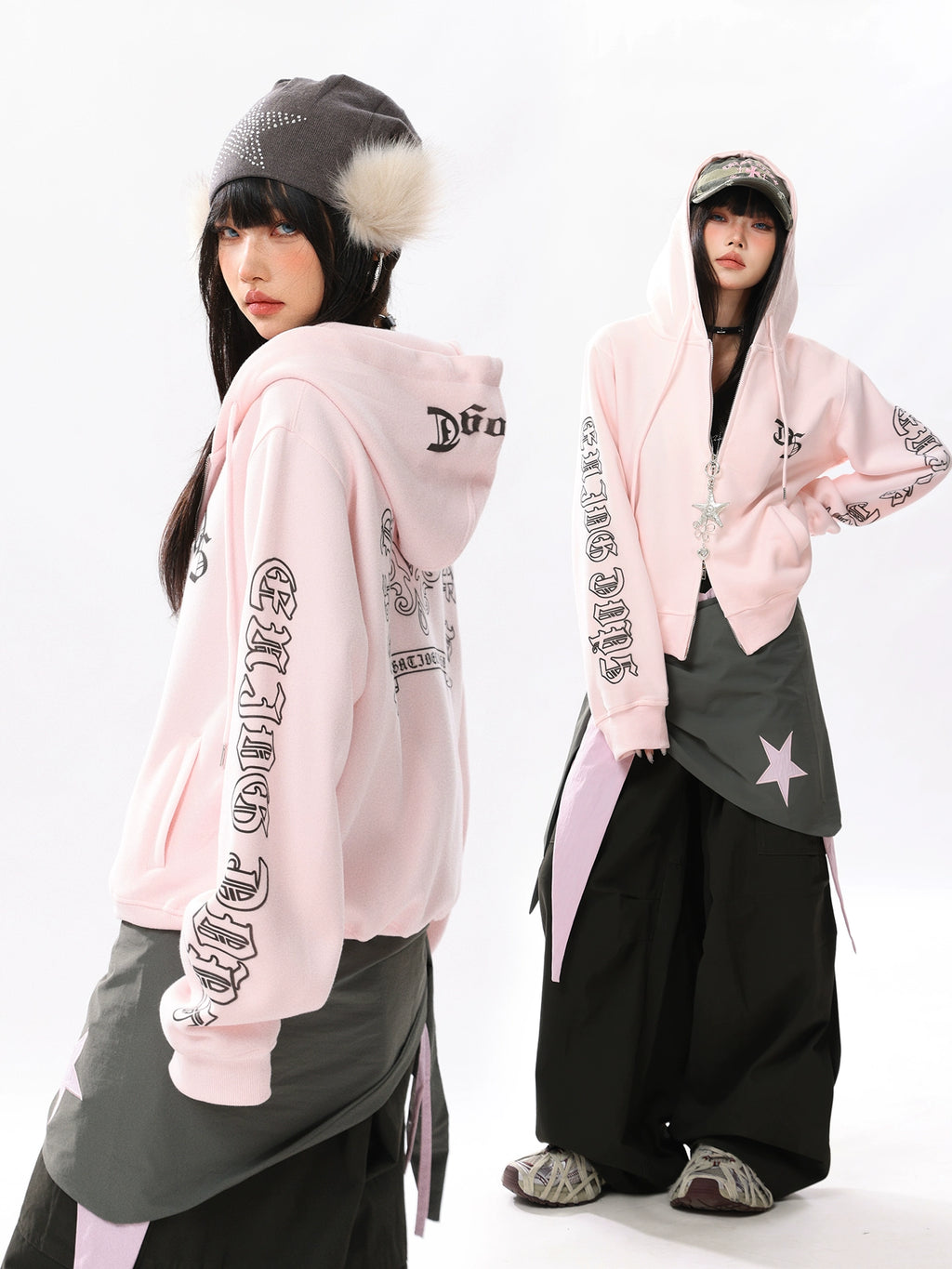 Ретро бичигтэй малгайтай цамц