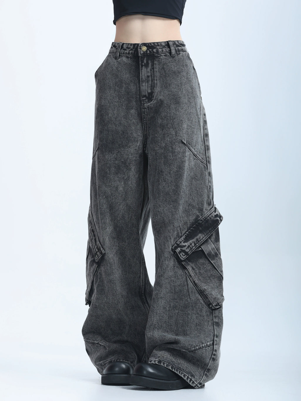 Ретро хэв маягтай өргөн жинс