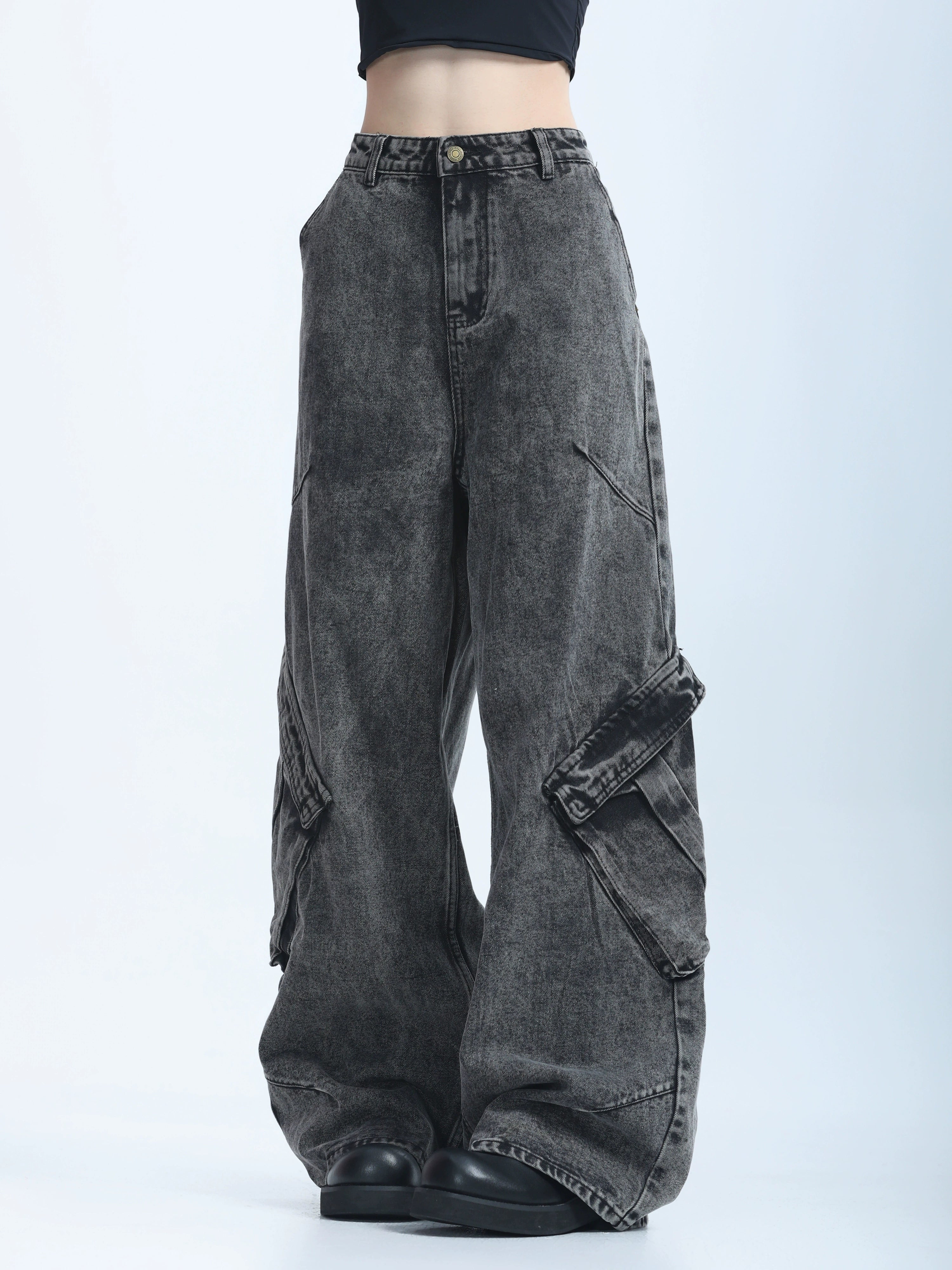 Ретро хэв маягтай өргөн жинс