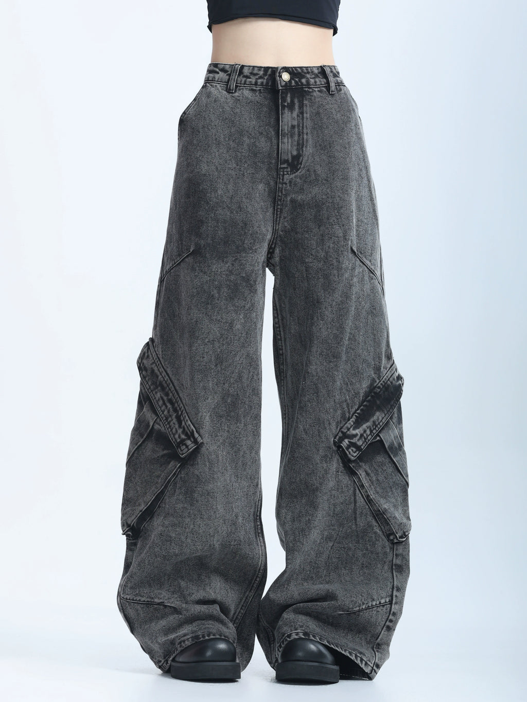 Ретро хэв маягтай өргөн жинс