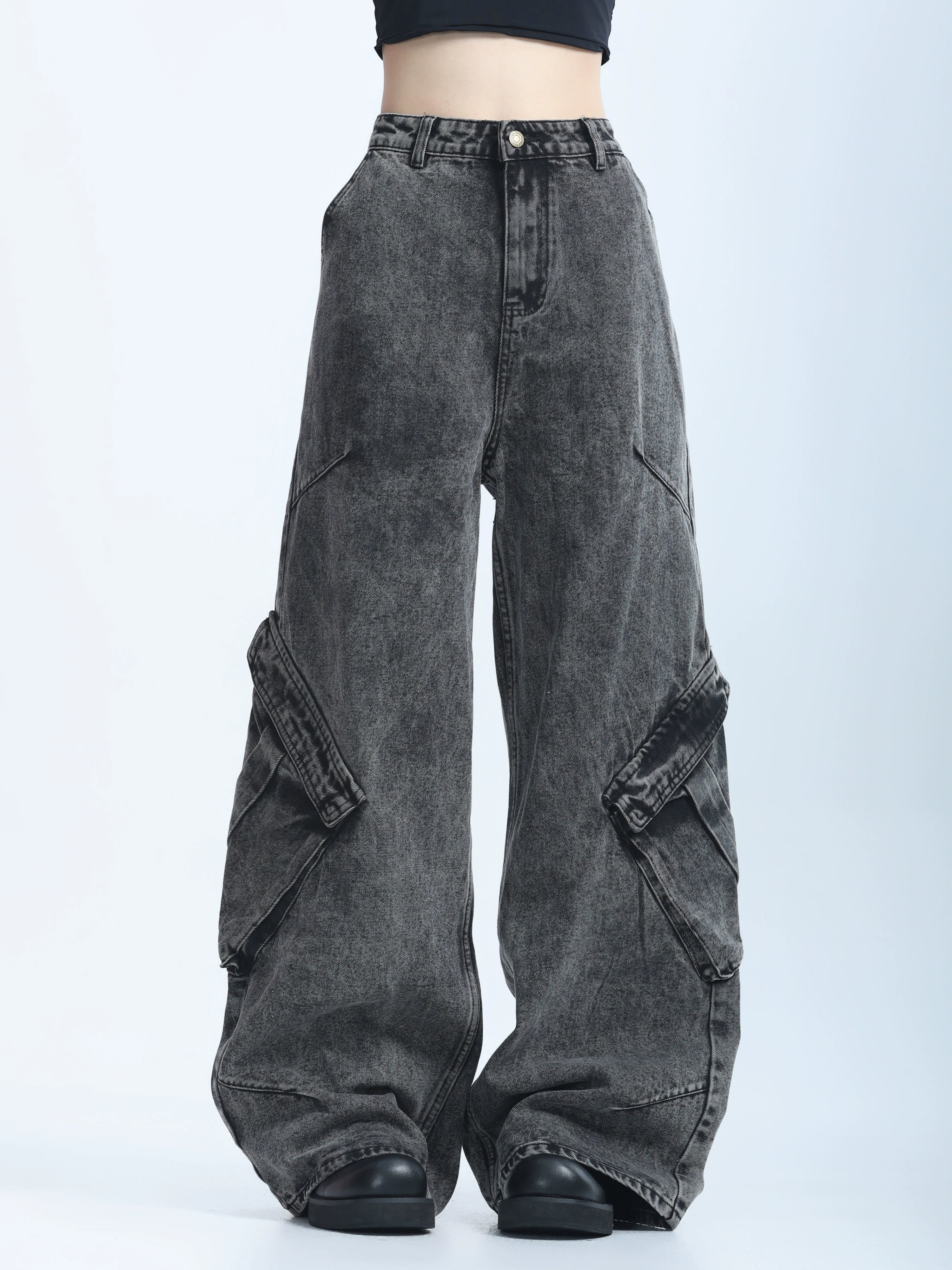 Ретро хэв маягтай өргөн жинс