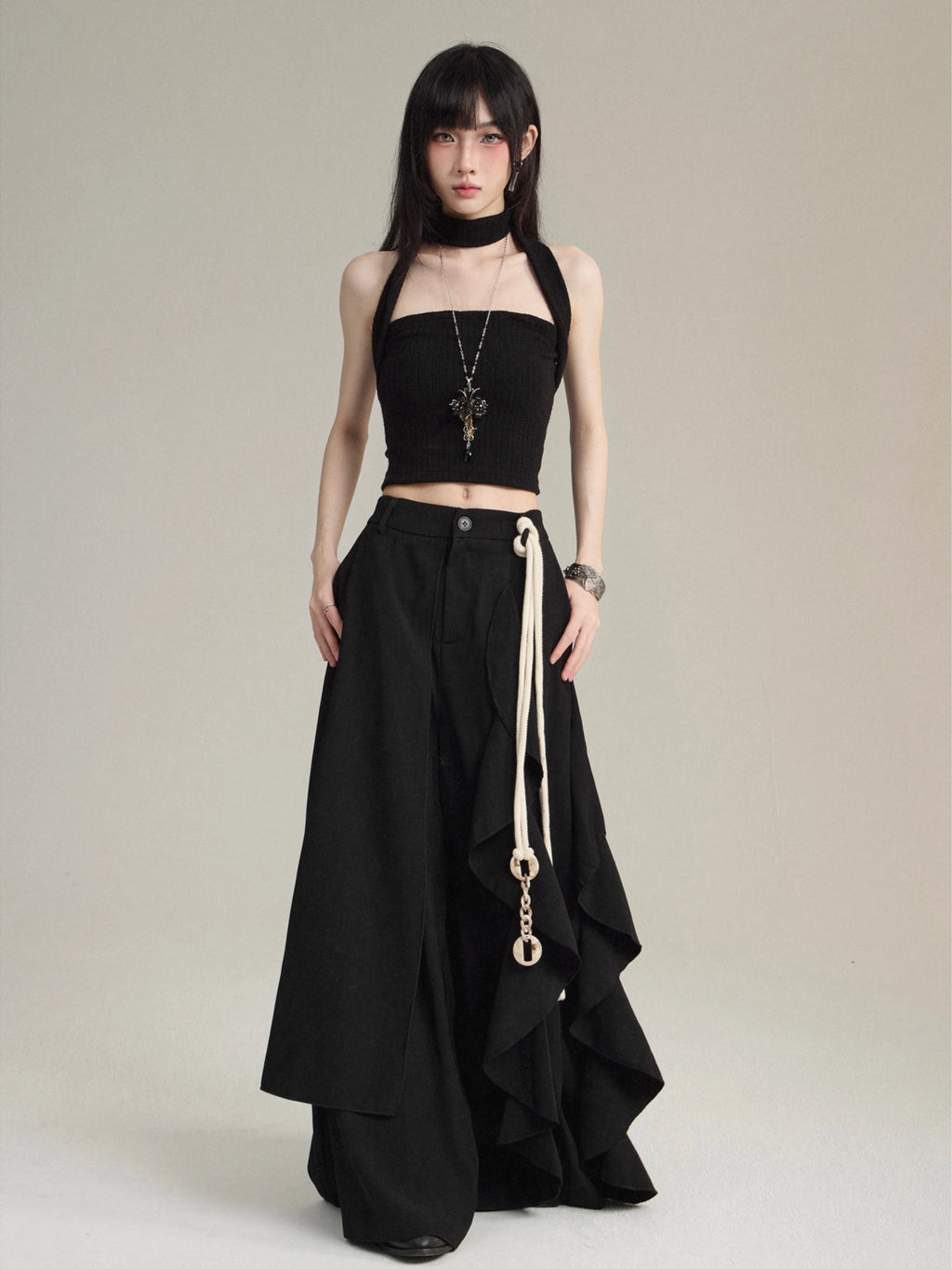 FG721 unisex өргөн Hakama өмд