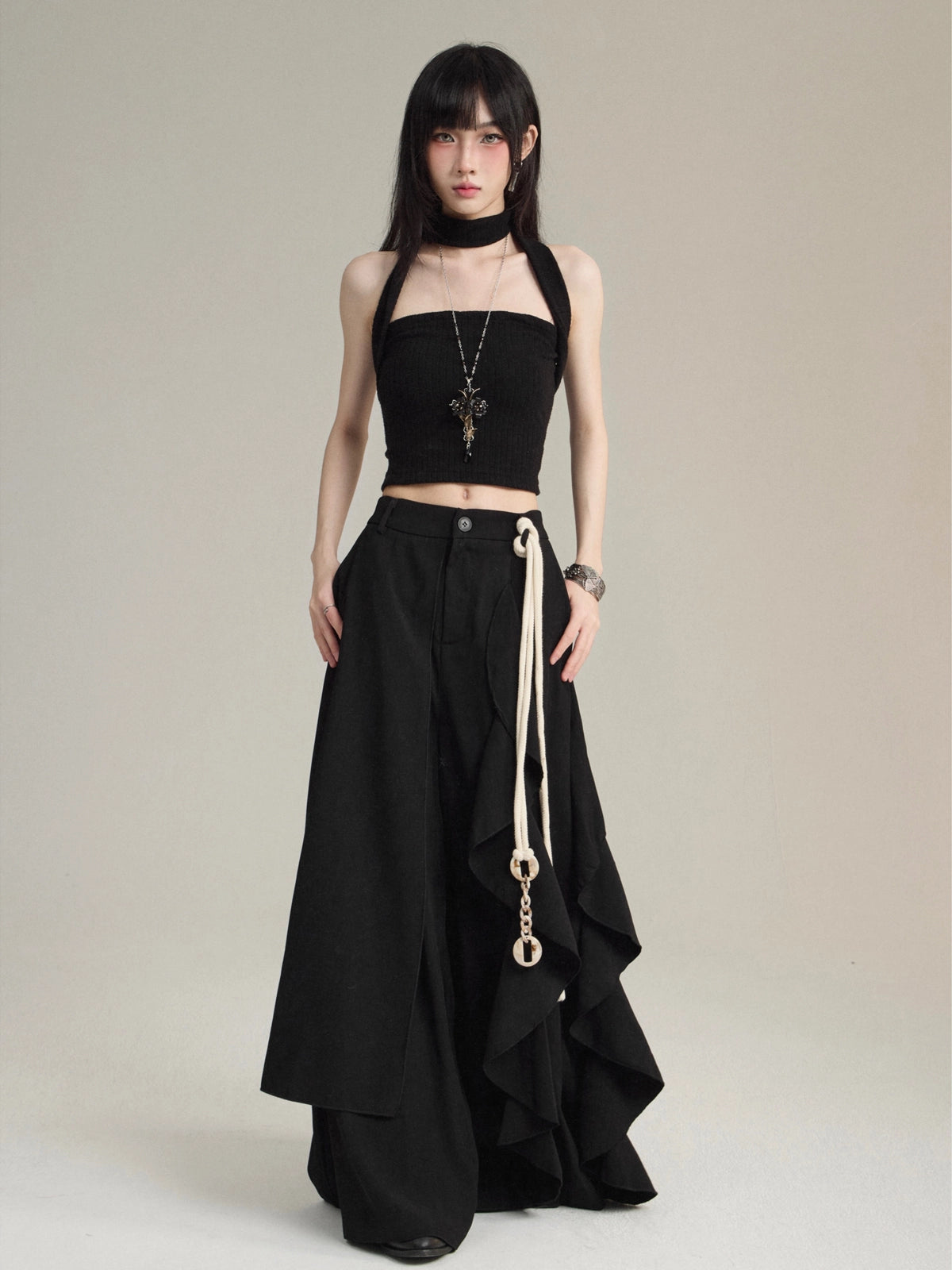 FG721 unisex өргөн Hakama өмд