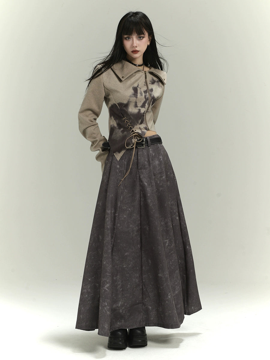 Намар-Хаврын өдөр тутмын саарал юбка