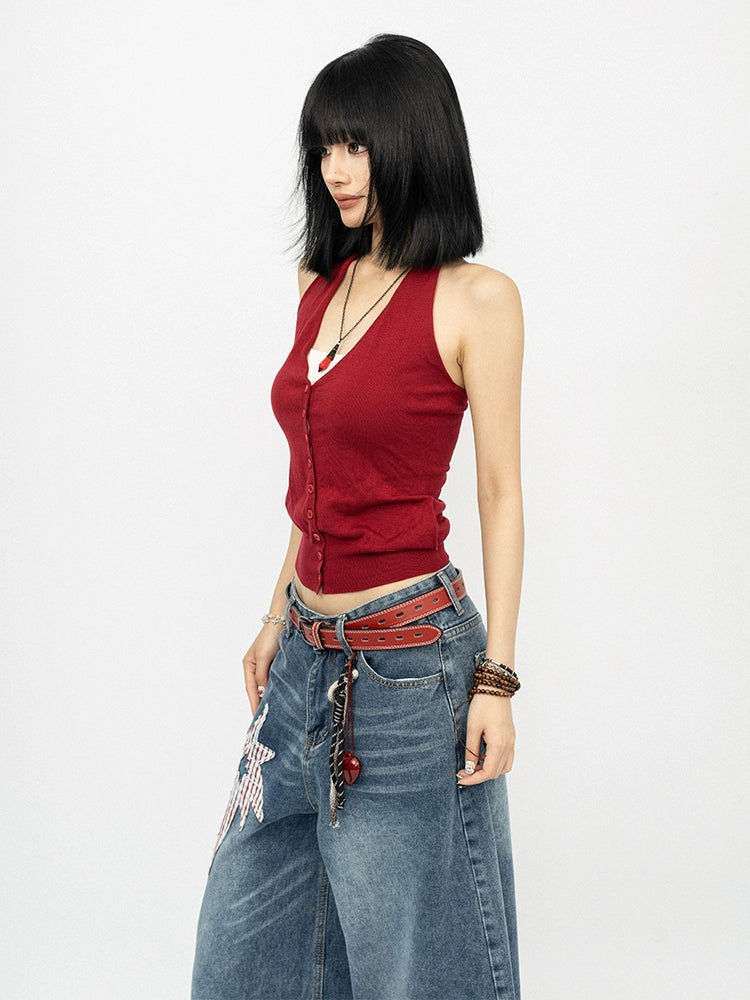 Улаан Хүзүүгүй Вэст – Эмэгтэйчүүдийн Намрын Загвар