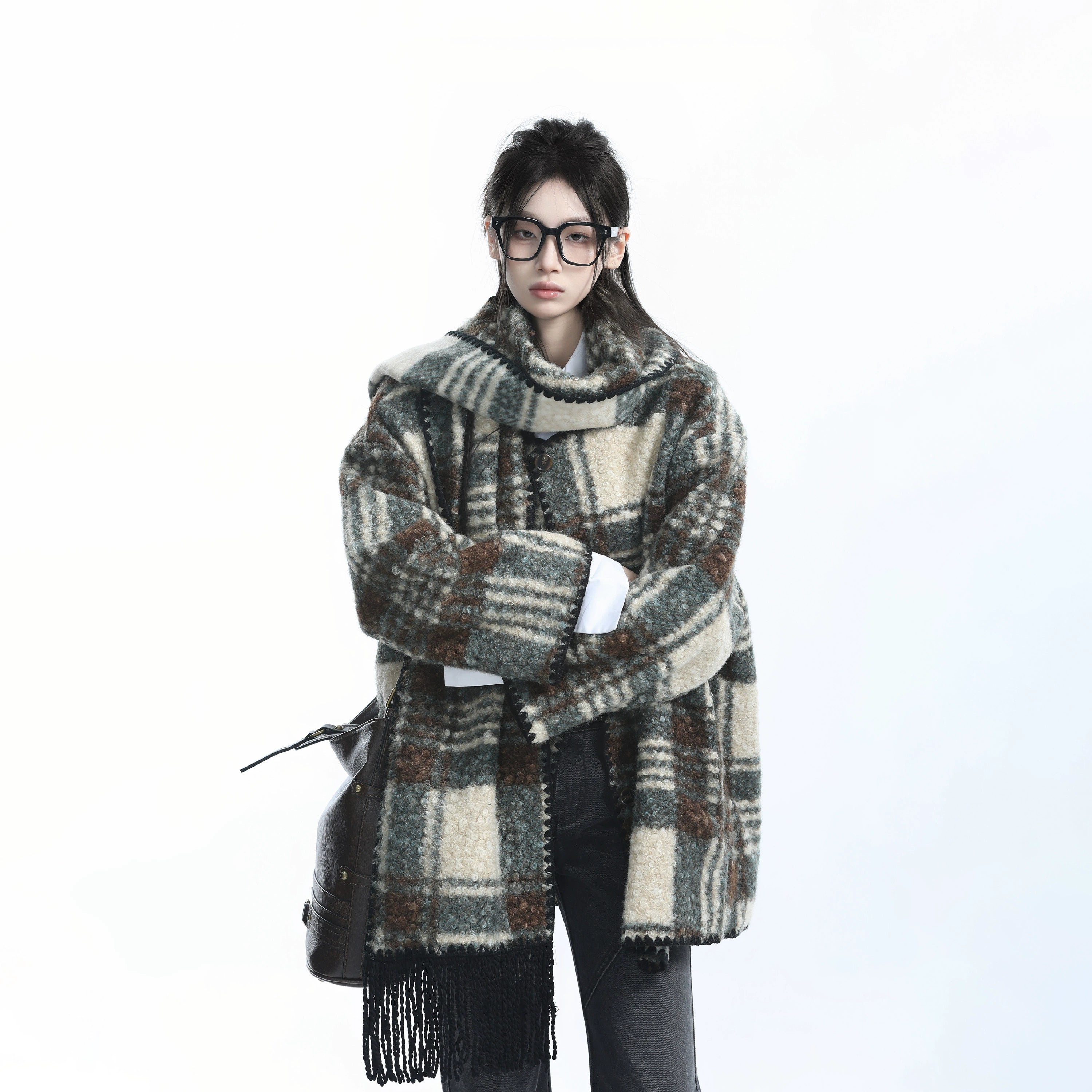 Хавар намрын тансаг ноосон пальто