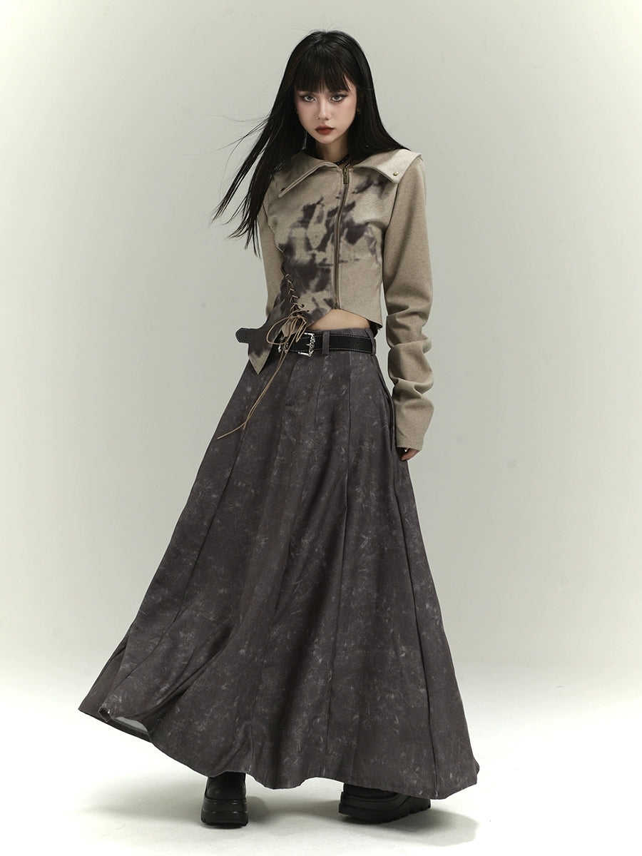 Намар-Хаврын өдөр тутмын саарал юбка