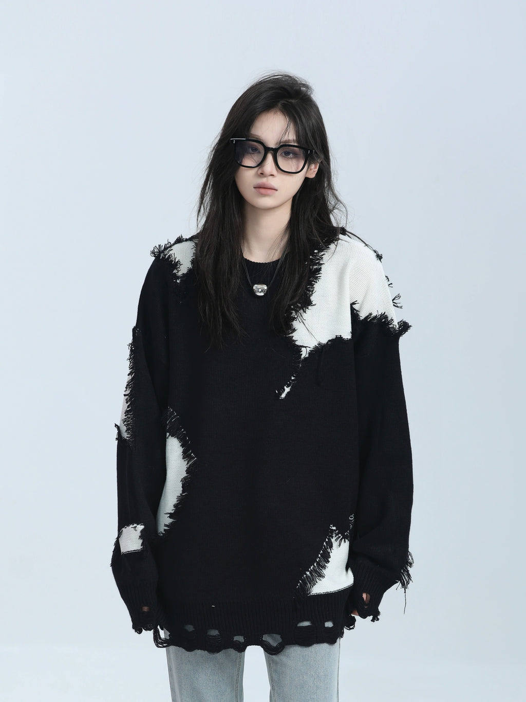 Хээтэй сул цамц