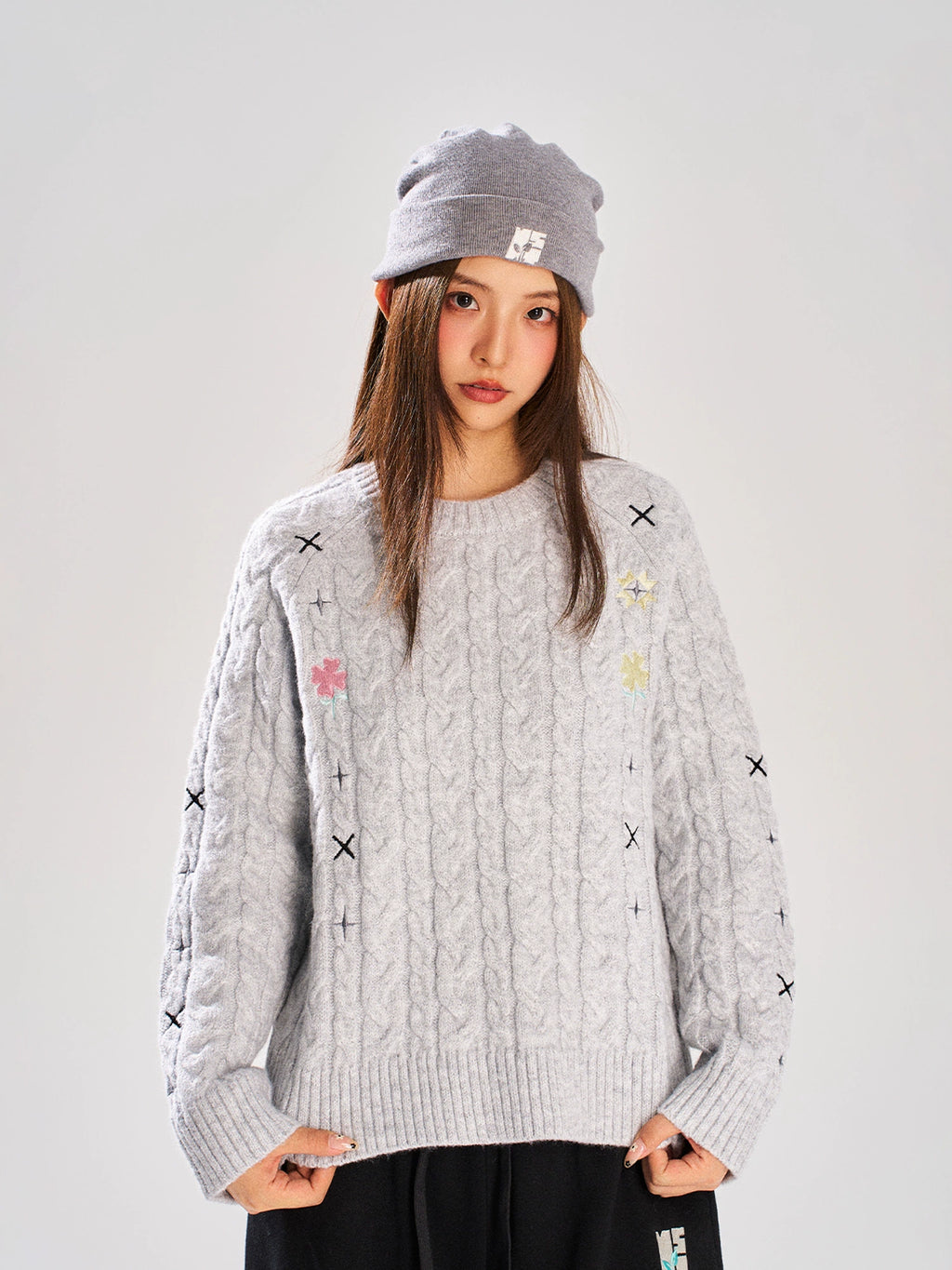 NSTNEW START Цэцгэн Розов Свитер