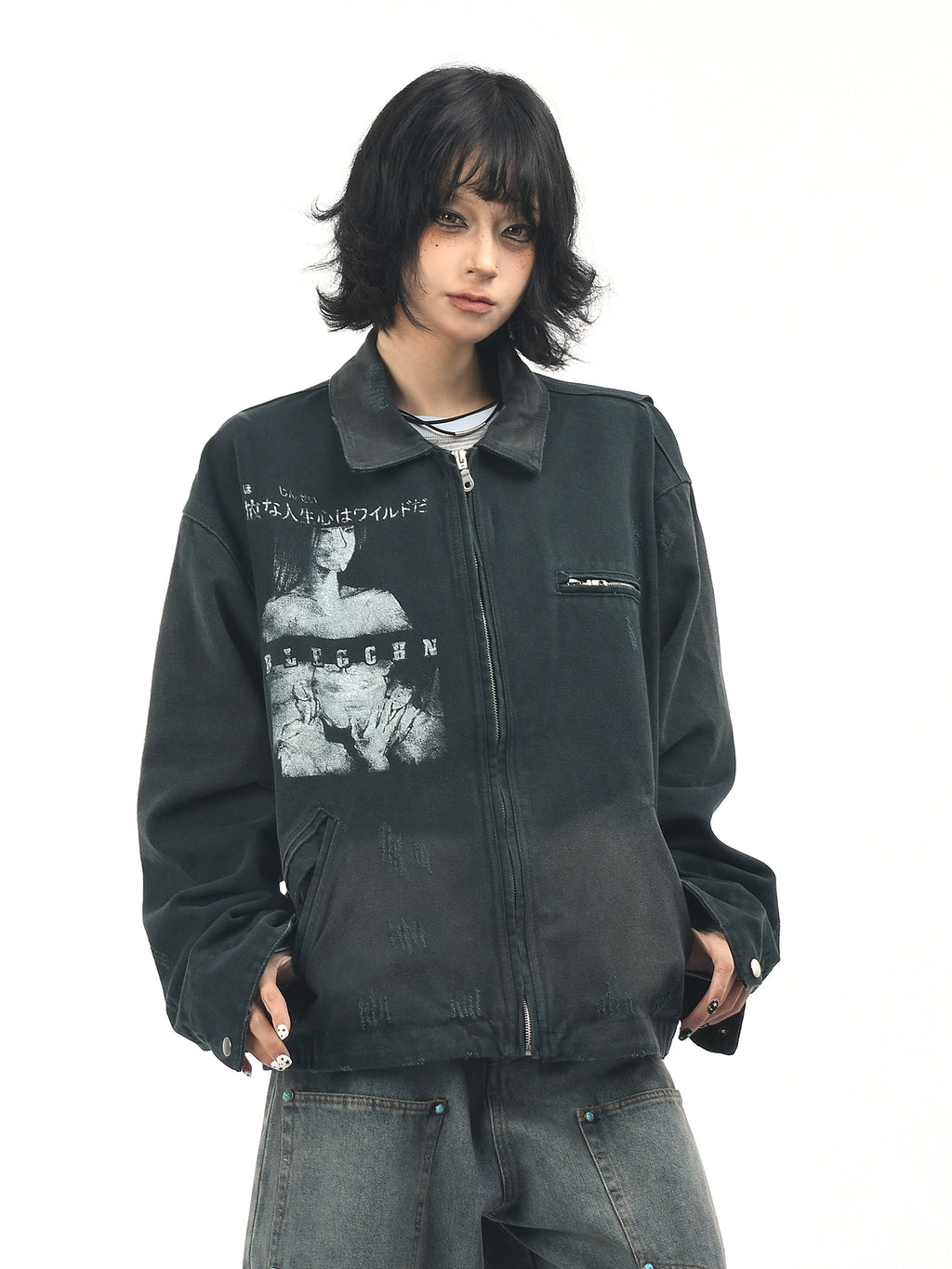 Ретро хэвлэмэл загварлаг хүрэм