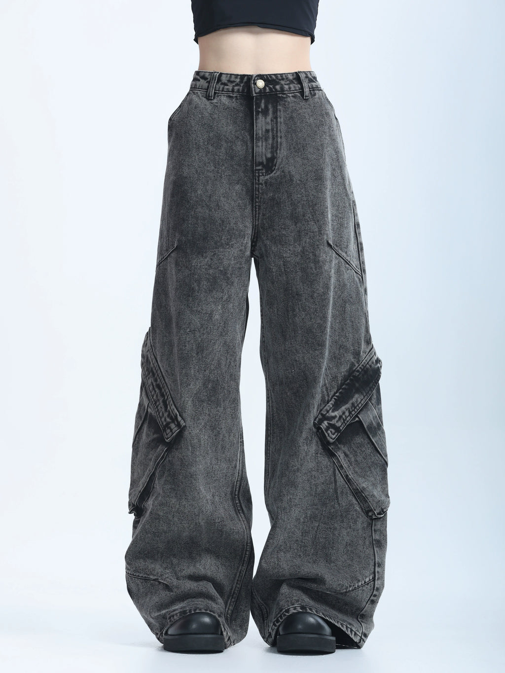 Ретро хэв маягтай өргөн жинс