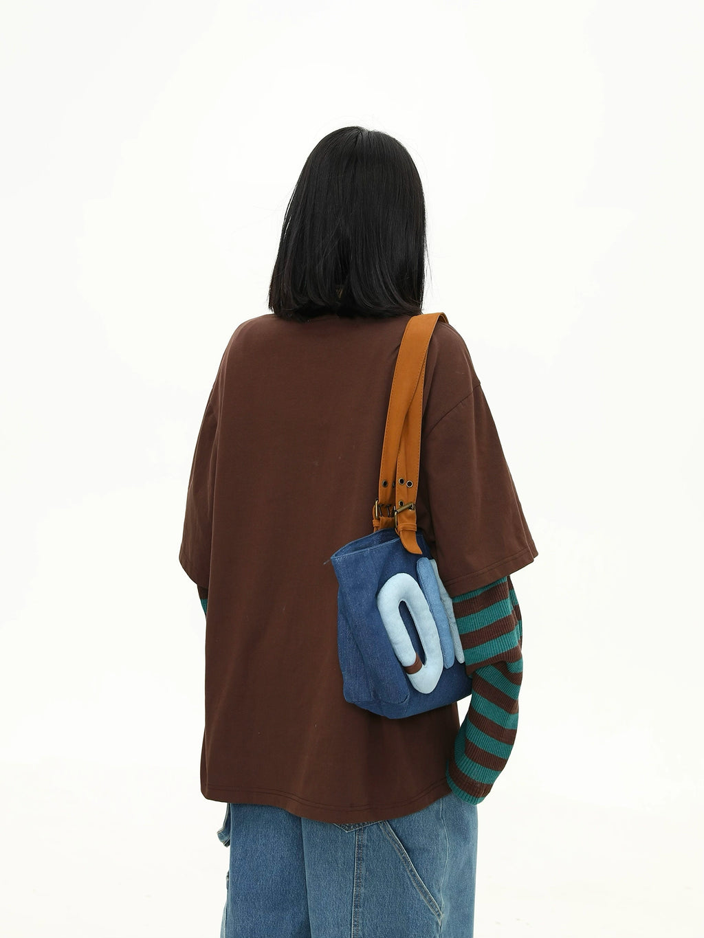 Wild Azi Винтаж урт ханцуйтай Футболк