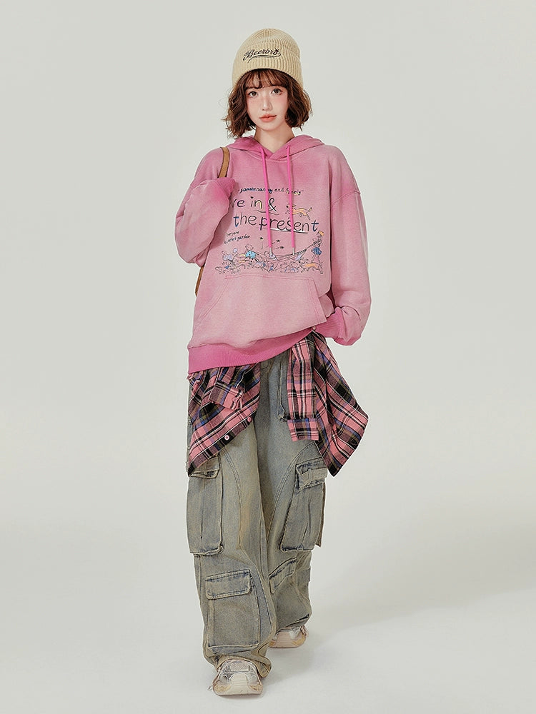 Girlyhalo Американ Винтаж Малгайтай Цамц